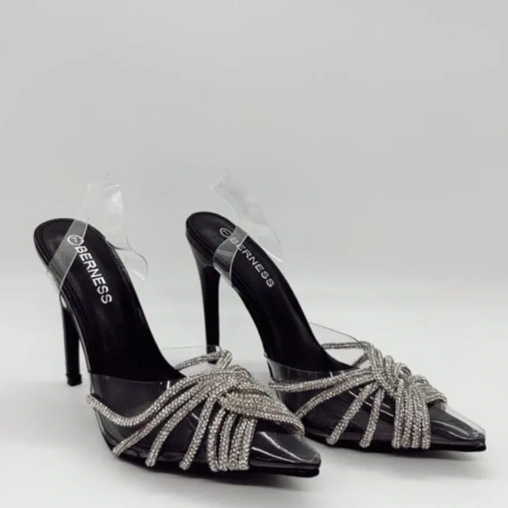 Pointed Rhinestone Heels - Picture 3 of 3
